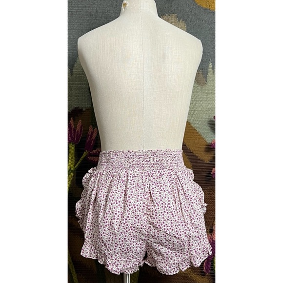 Anthropologie Flannel Ruffle Pajama Shorts S - Picture 11 of 15